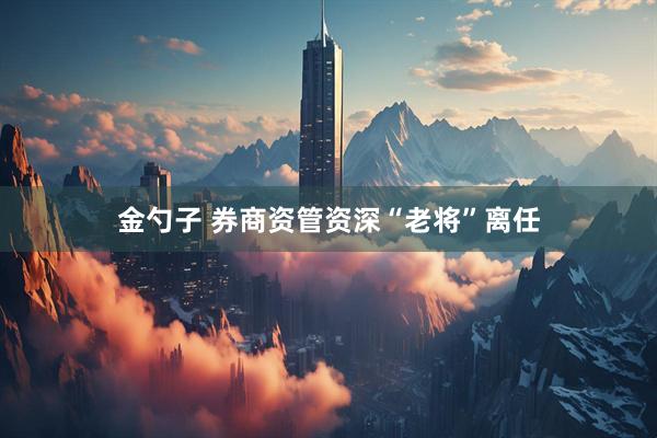 金勺子 券商资管资深“老将”离任